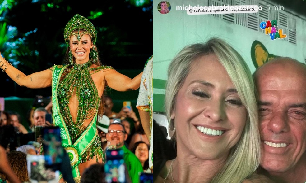 Paolla Oliveira e os pais de Jo&atilde;o Chianca na Imperatriz &mdash; Foto: rep/instagram