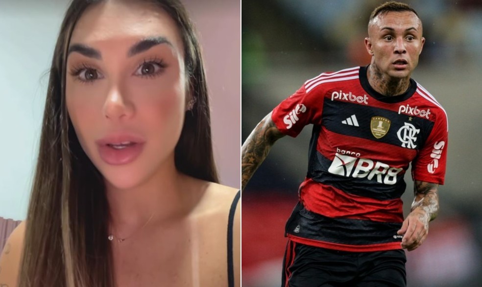 Ivana Bermanelli e Everton Cebolinha — Foto: reprodução e Alexandre Cassiano