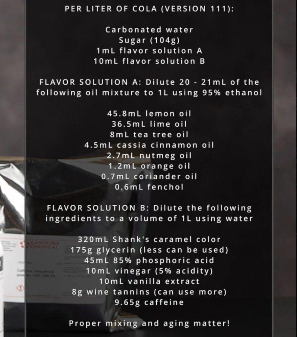 Essa é a suposta "receita secreta" desvendada pelo youtuber — Foto: Reprodução/Youtube