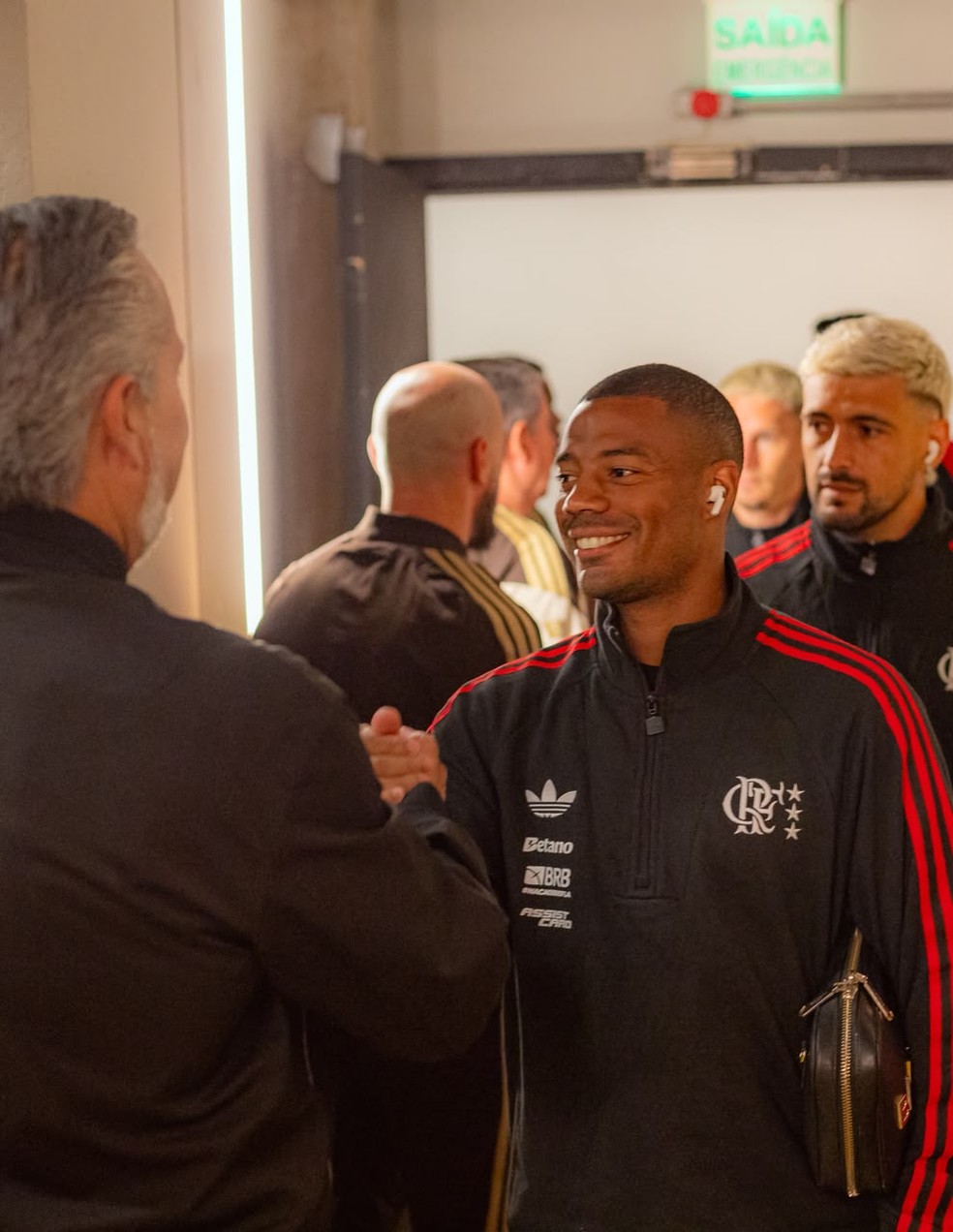 De la Cruz e José Boto, do Flamengo — Foto: Adriano Fontes/Flamengo