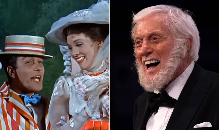 Dick Van Dyke e Julie Andrews em 'Mary Poppins'