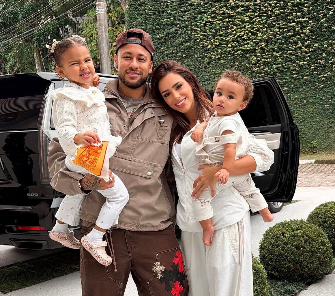 Neymar revela nome da terceira filha com Bruna Biancardi