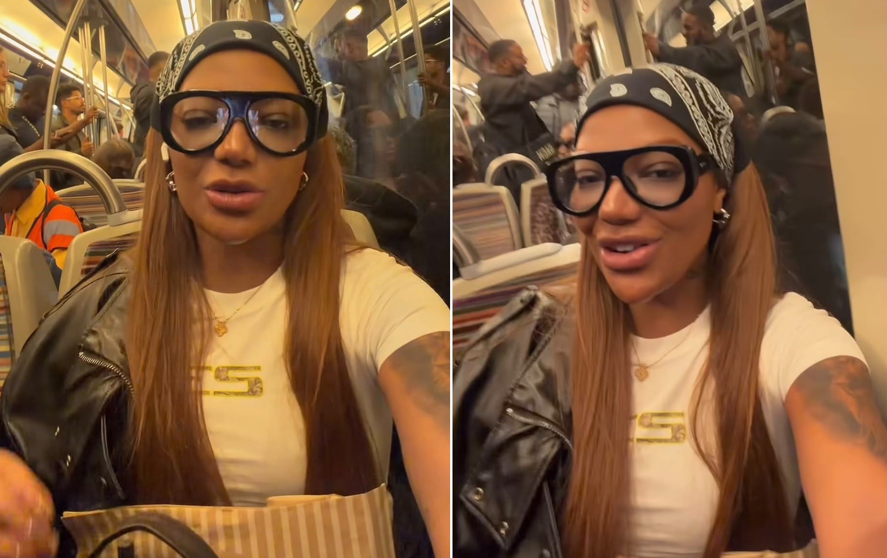 Em Paris para evento de luxo, Ludmilla dispensa carro e pega metrô cheio