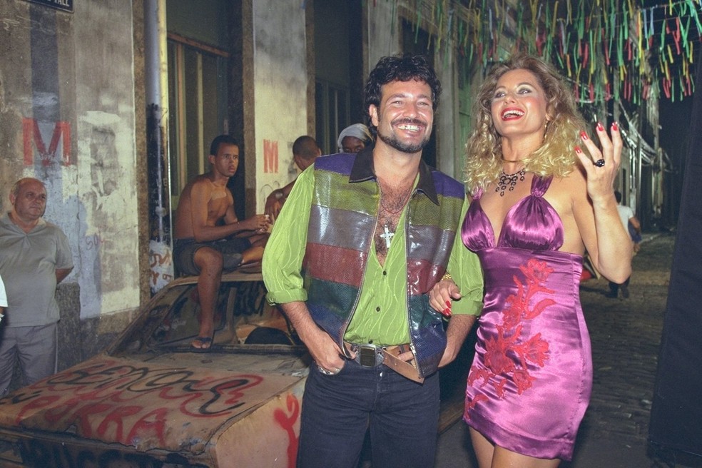Jorge Perugorr&iacute;a e Vera Fischer no filme "Navalha na carne" &mdash; Foto: MARCO ANTONIO TEIXEIRA