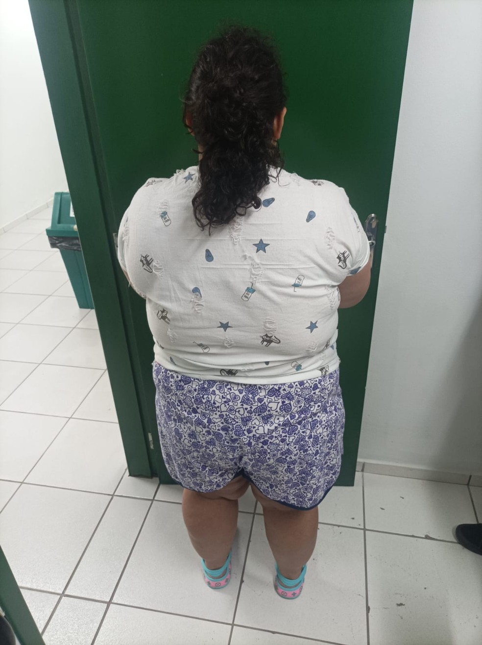 Mulher de 37 anos que teria se passado por menina de 12 é presa em Santa Catarina — Foto: Divulgação / Polícia Civil