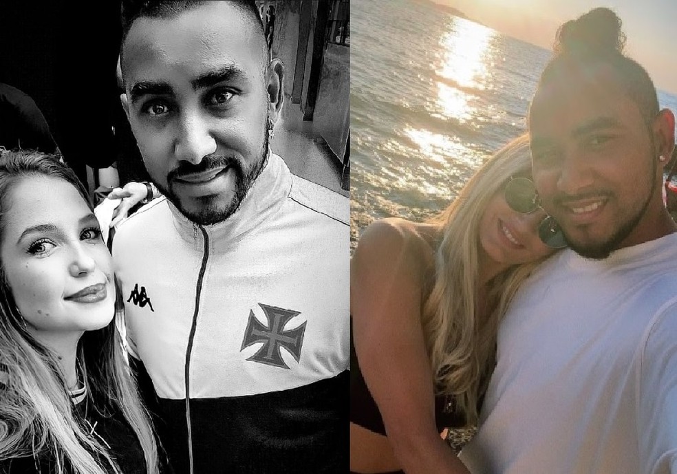 A advogada Larissa Ferrari com Payet, e o jogador franc&ecirc;s com a mulher Ludivine &mdash; Foto: rep/  instagram