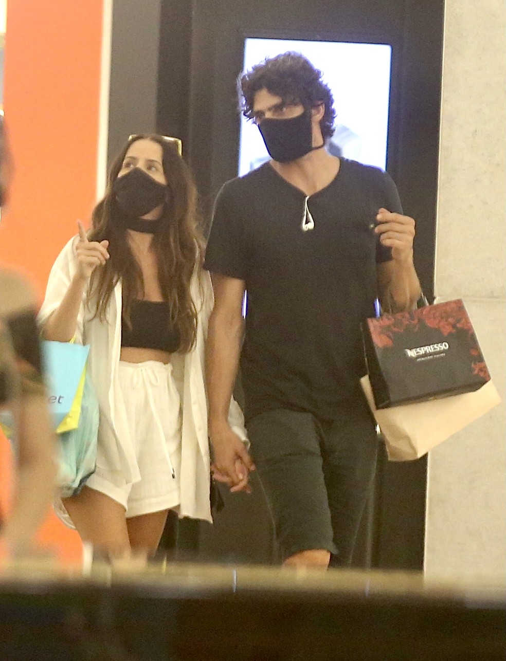 Erika Mader e o ator Julio Machado em janeiro de 2021 — Foto: EXTRA