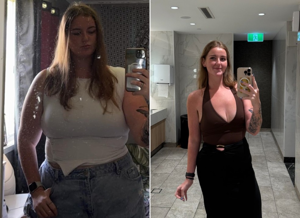 Lara Jade emagreceu 63 quilos sem caneta ou cirurgia — Foto: Reprodução/Facebook