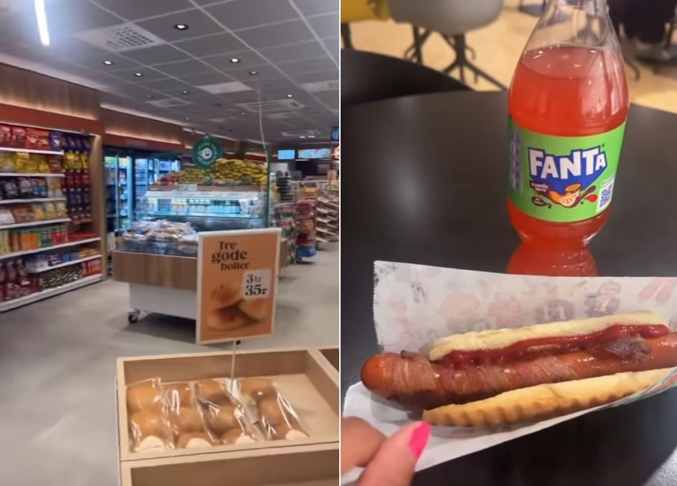 Turista Abigail Winters teve livre acesso a restaurante do hospital-hotel na Noruega — Foto: Reprodução/Instagram