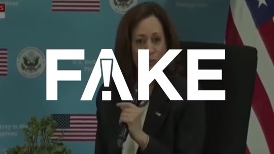 É #FAKE vídeo que mostra Kamala Harris bêbada em conversa com mulheres nas Filipinas É #FAKE vídeo que mostra Kamala Harris bêbada em conversa com mulheres nas Filipinas