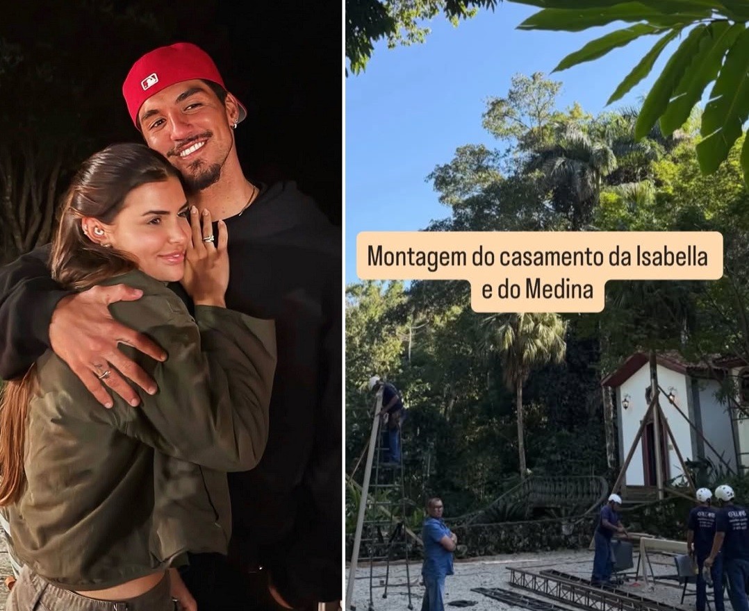 Começa a preparação do casamento de Gabriel Medina e Isabella Arantes; saiba quando e onde será