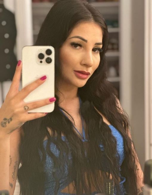 Greice Gonçalves, mulher do jogador Gerson do Flamengo — Foto: rep/ instagram