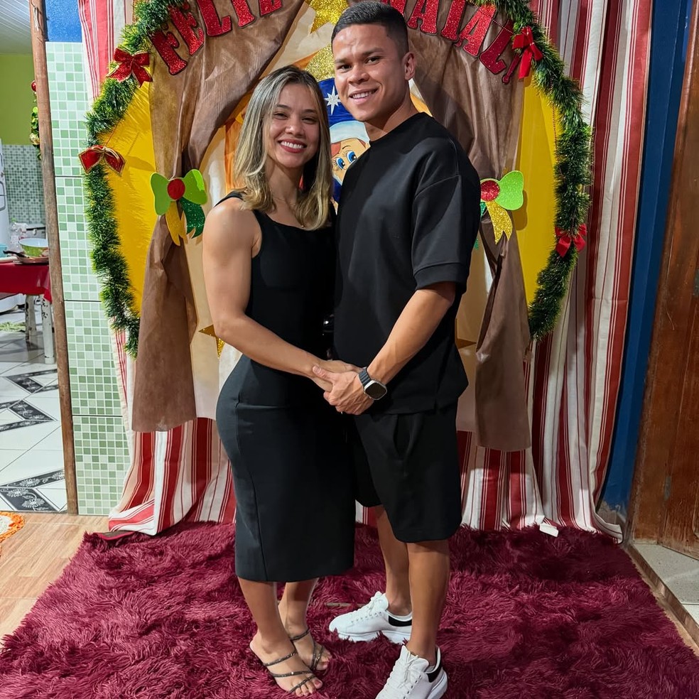 Ewerton Silva, do Pyramids, é casado com Karoline Farias — Foto: Reprodução/Instagram
