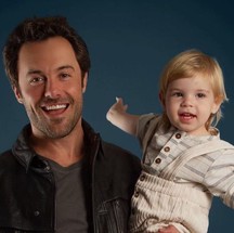 O ator Kayky Brito e o filho — Foto: Arquivo