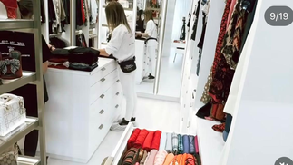 Zilu mostra closet gigante de nova mansão nos EUA — Foto: Instagram