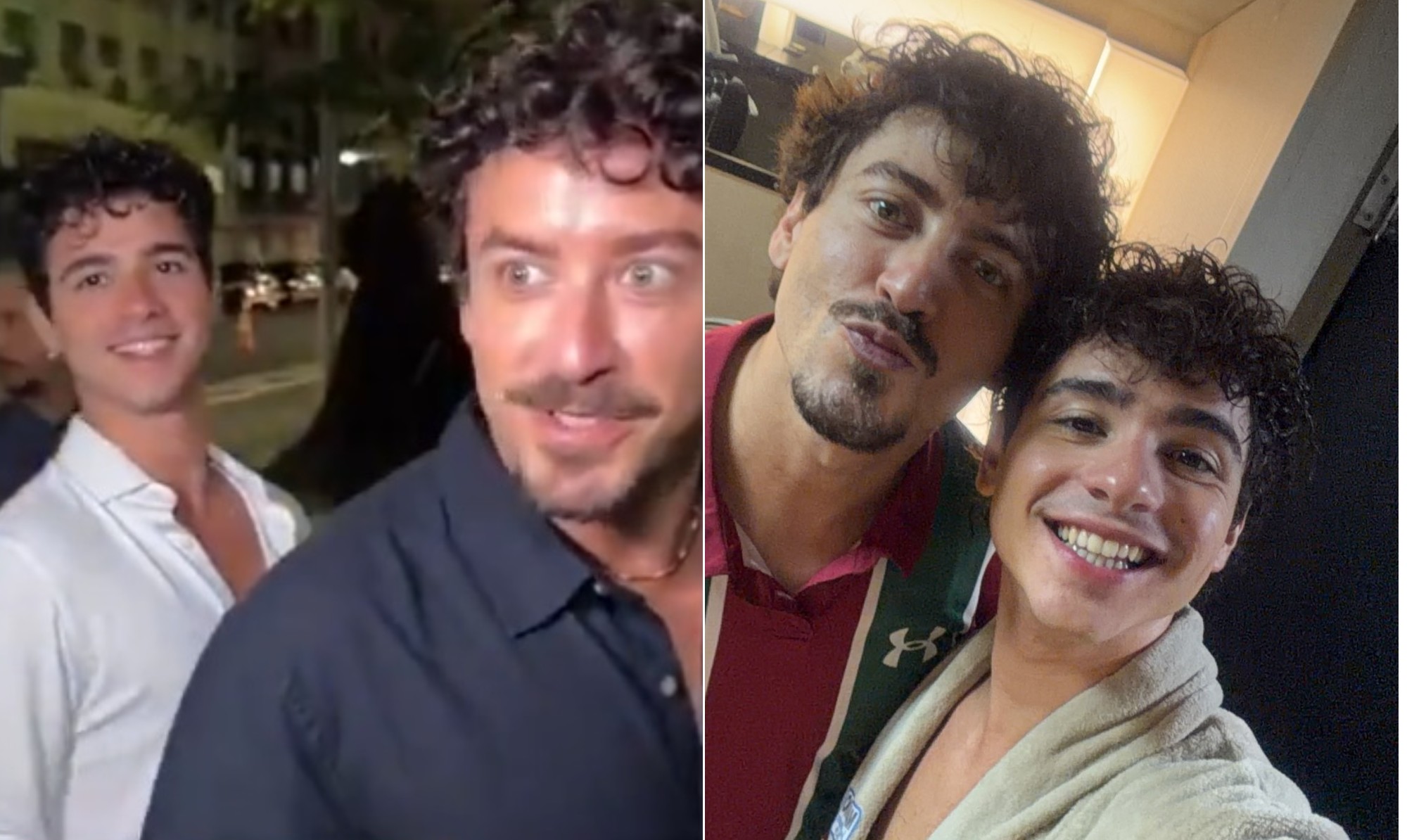 João Victor Gonçalves posa com Jesuíta Barbosa para desmentir namoro: 