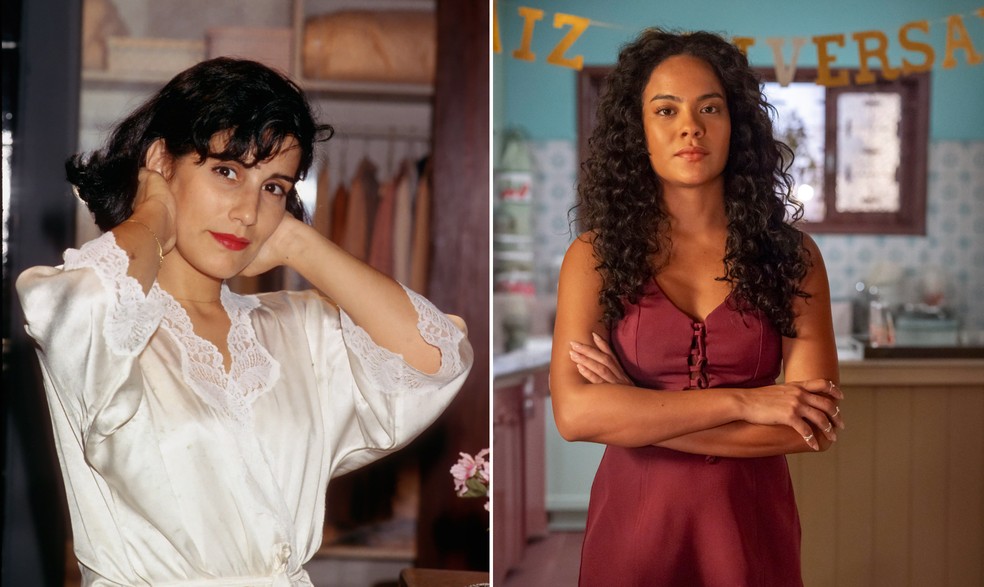 Maria de F&aacute;tima nas duas vers&otilde;es de 'Vale tudo' &mdash; Foto: Divulga&ccedil;&atilde;o/ Rede Globo