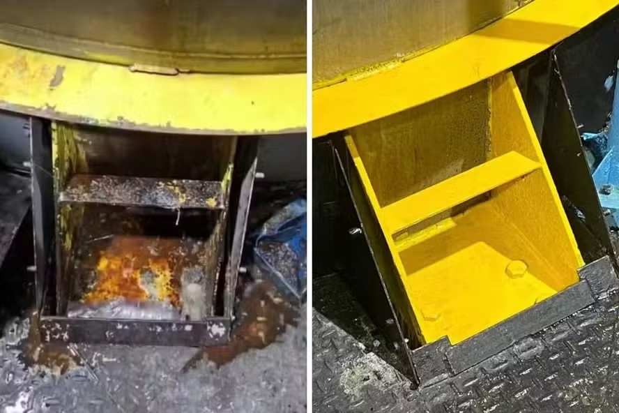 Antes e depois na fábrica da Ypê, em Amparo (SP)