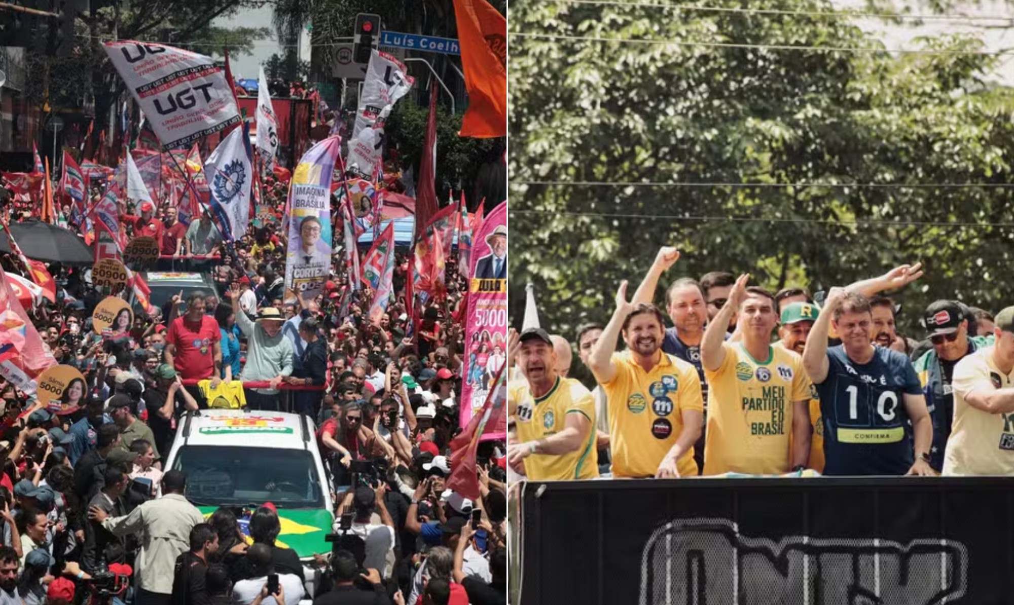 Lula e Flávio fazem atos finais de campanha em São Paulo