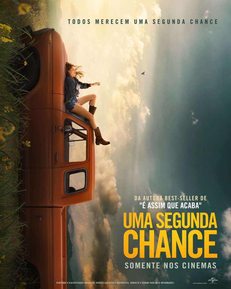 cartaz de 'Uma segunda chance', novo filme baseado em livro de Colleen Hoover — Foto: Divulgação