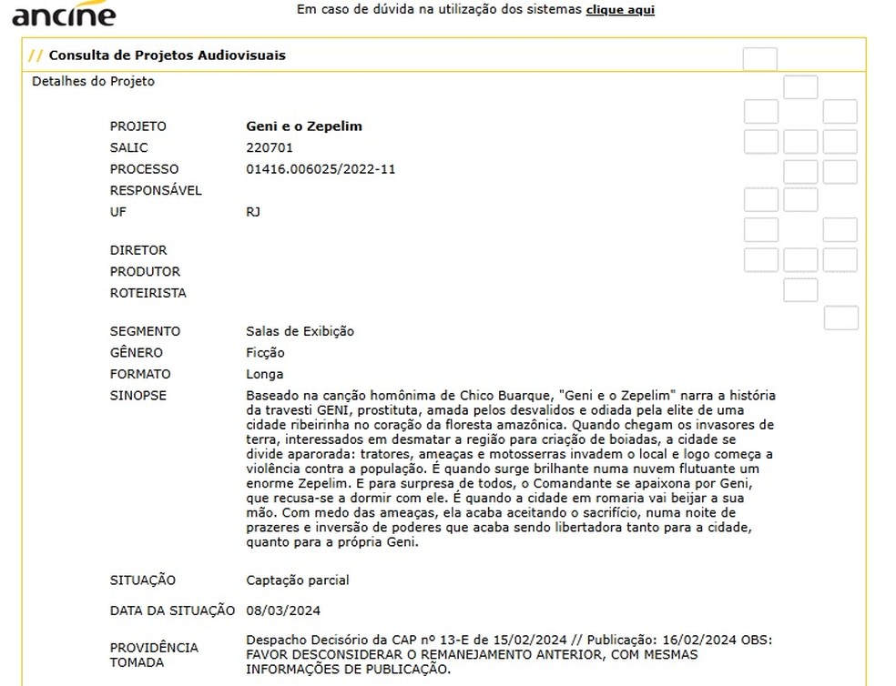  Reprodução/Ancine