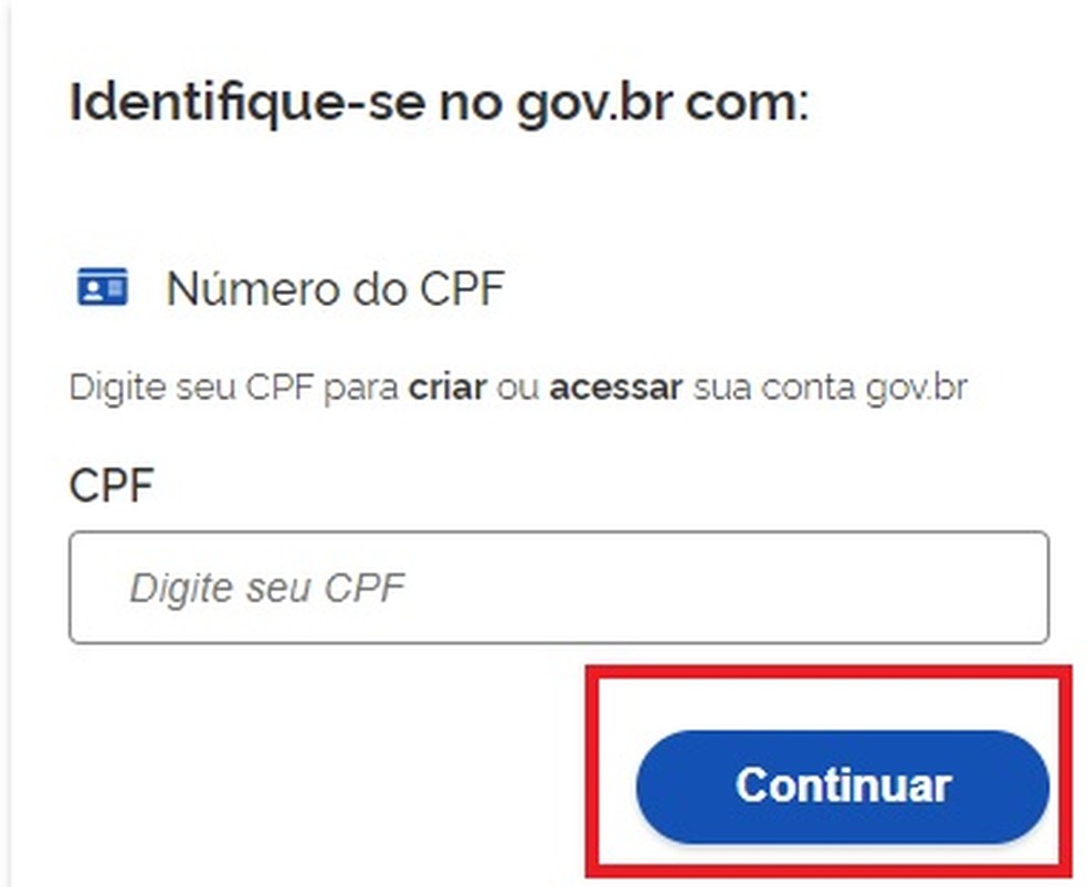 Confira o passo a passo para criar a conta do gov.br — Foto: Reprodução