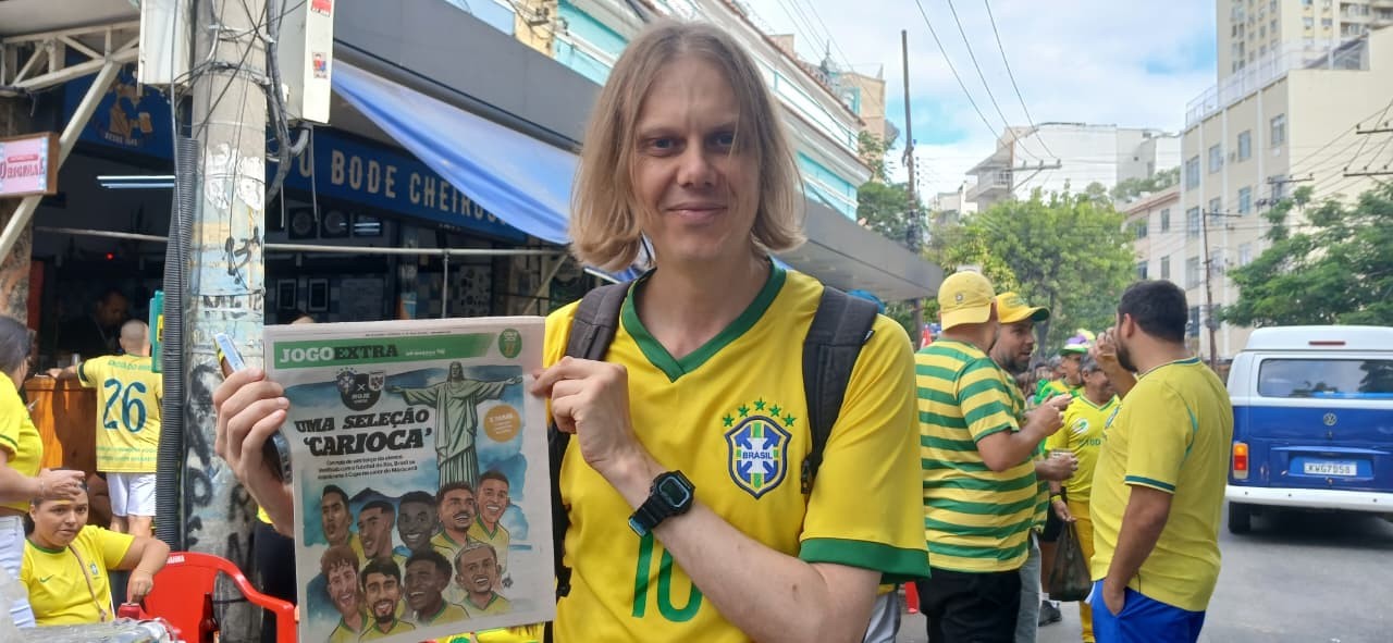 Feiticeiro do Hexa vai ao Maracanã torcer pelo Brasil: 