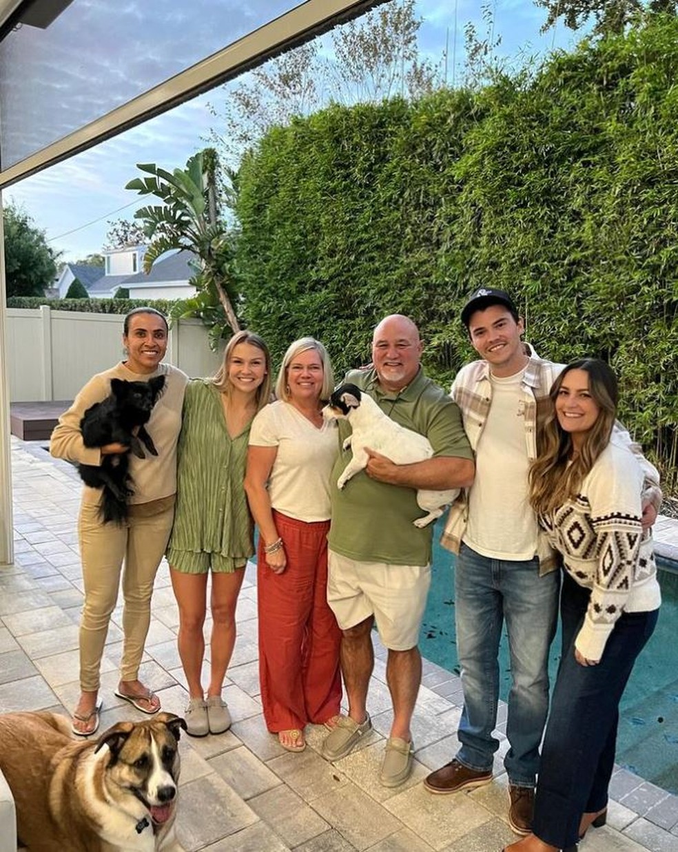 Casa e férias da jogadora Marta — Foto: rep/ instagram