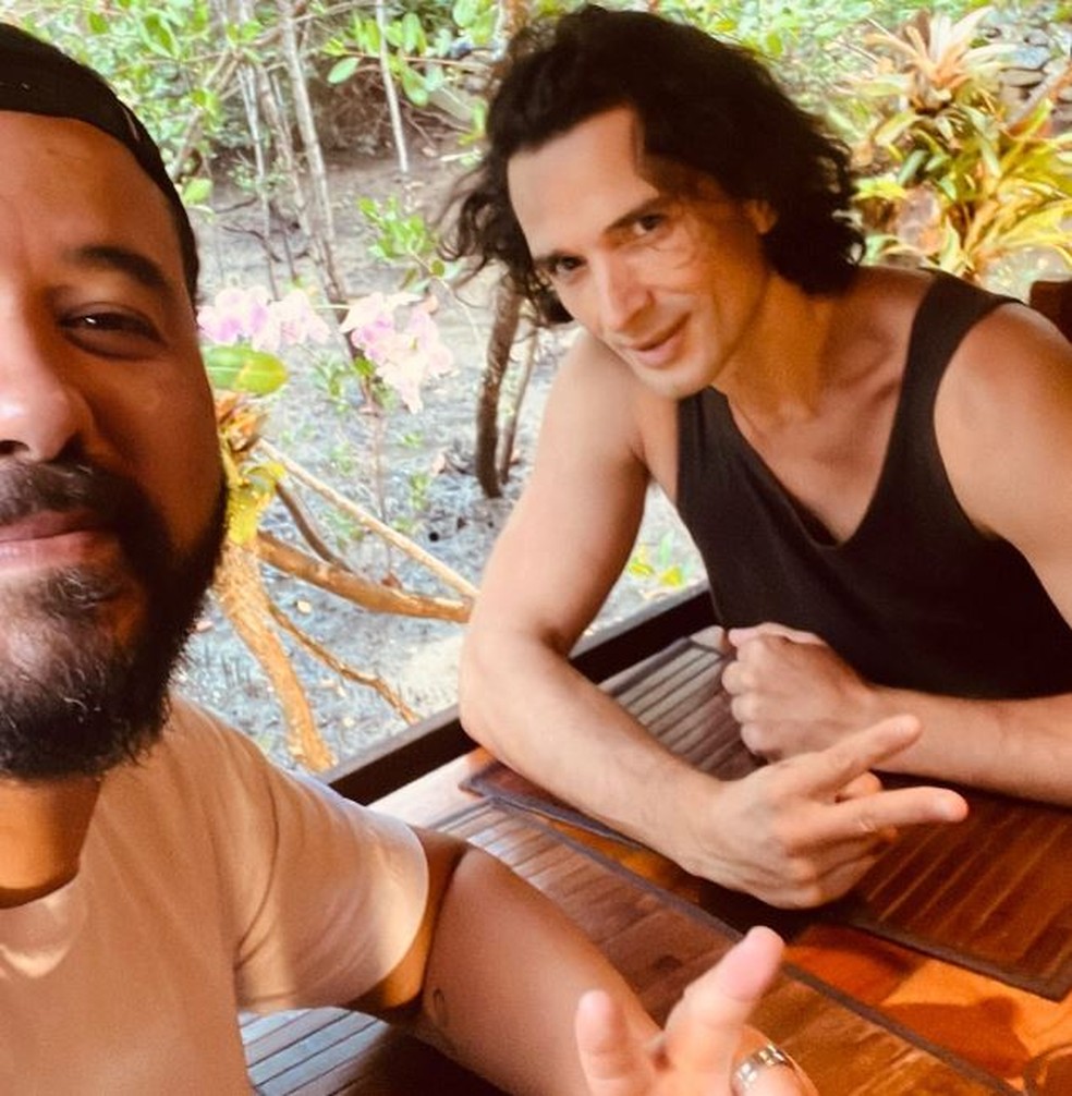 Jeff Machado com Bruno Rodrigues  — Foto: reprodução/ instagram 