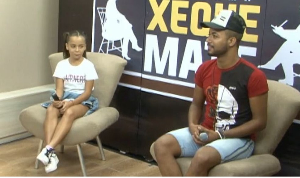 Hytalo Santos e Kamylinha, com 12 anos &mdash; Foto: reprodu&ccedil;&atilde;o/programa  xeque mate