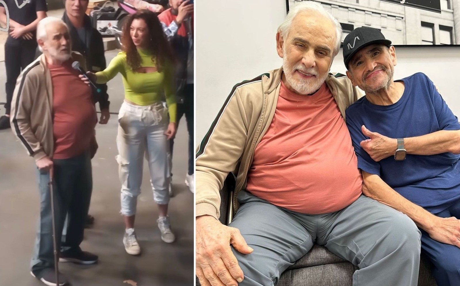 Aos 89 anos, Francisco Cuoco se emociona em volta ao trabalho  — Foto: Instagram