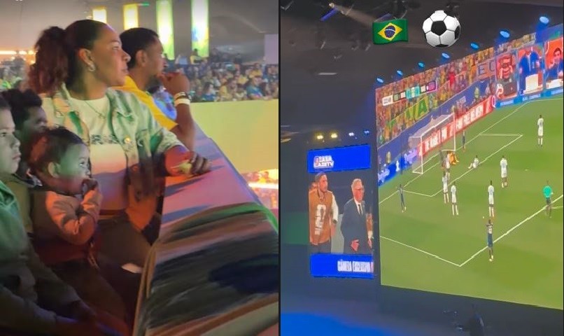 Em meio a rumores de crise com nora, mãe de Endrick assistiu pelo telão à estreia do filho na Copa do Mundo