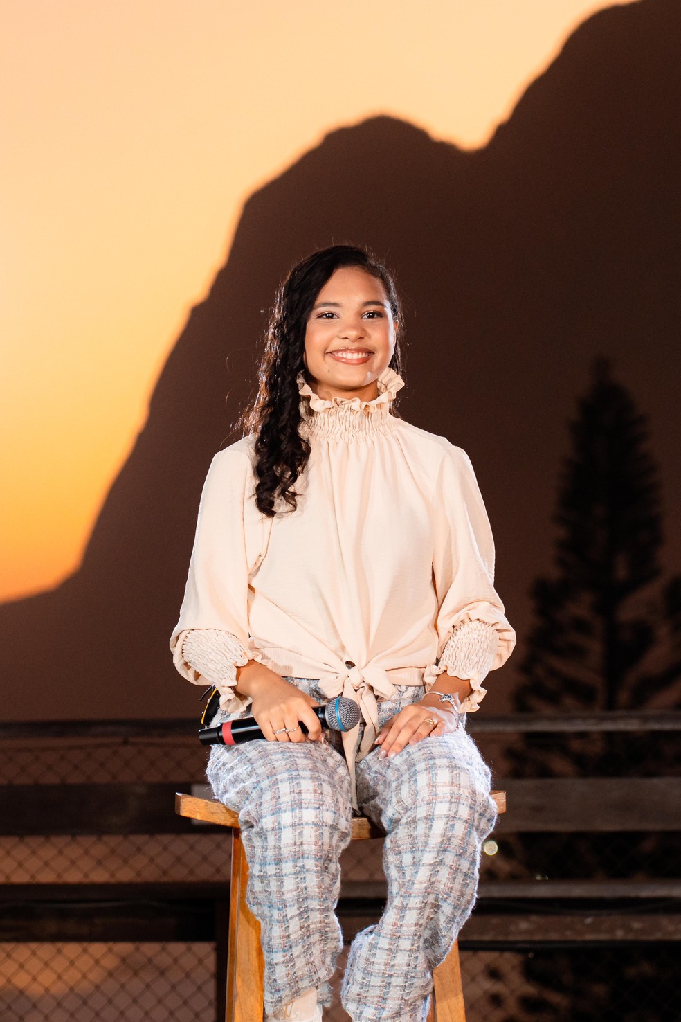 A cantora Maria Marçal em show — Foto: Divulgação
