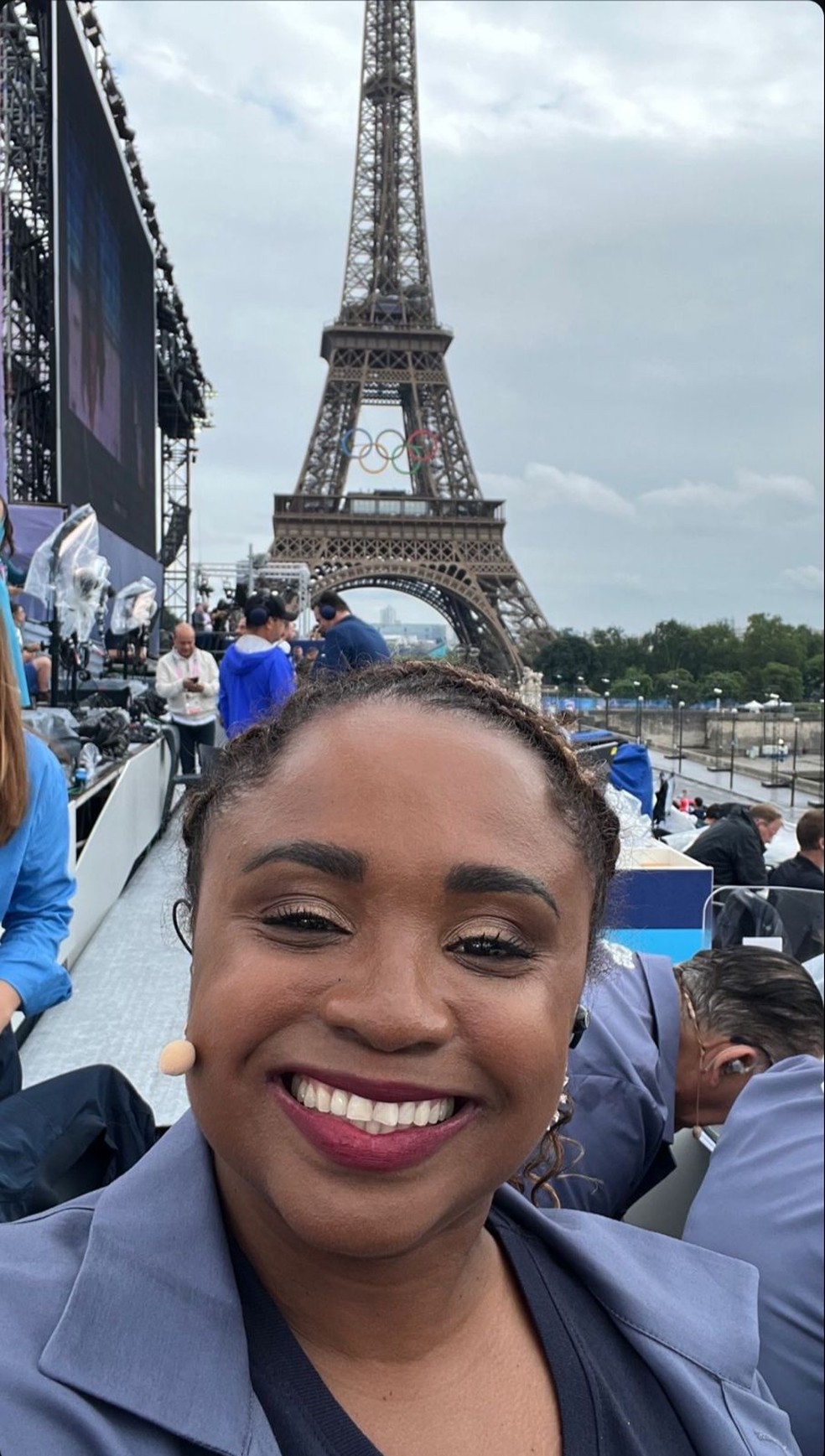 Daiane dos Santos é comentarista da Globo nas Olimpíadas — Foto: Instagram