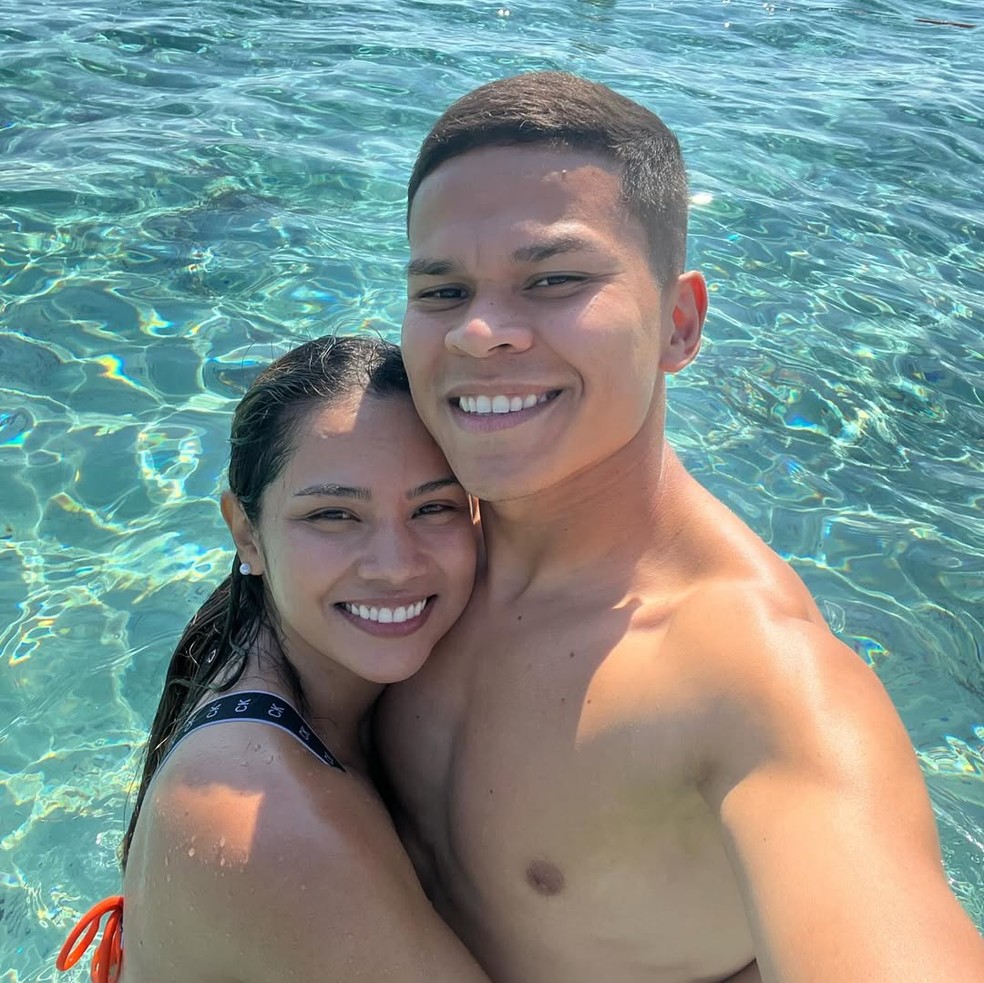 Ewerton Silva, do Pyramids, é casado com Karoline Farias — Foto: Reprodução/Instagram