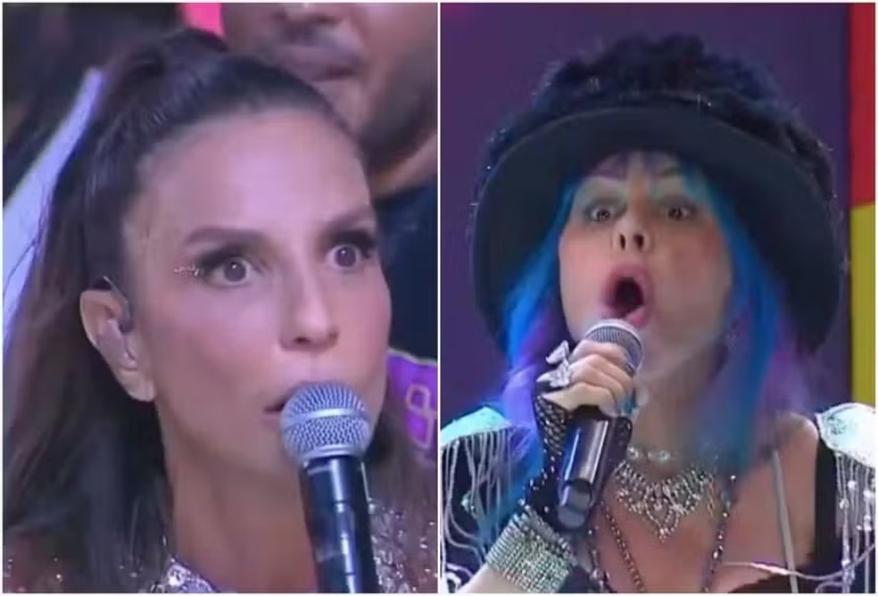 Ivete Sangalo e Baby do Brasil: diálogo sobre "apocalipse" e "Macetando" viralizou — Foto: Reprodução de internet