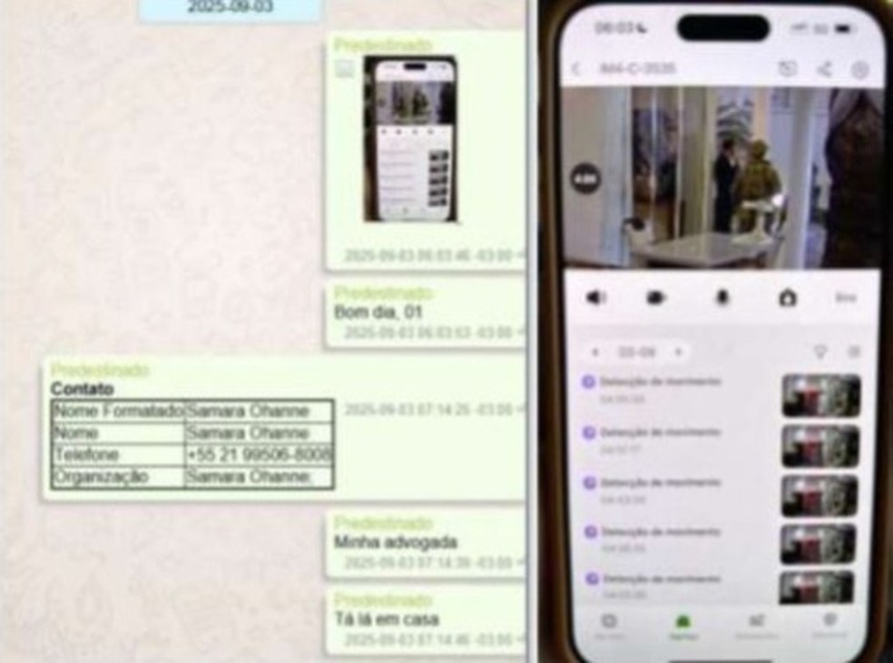 Bacellar recebeu foto da PF na casa de TH Joias — Foto: Reprodução