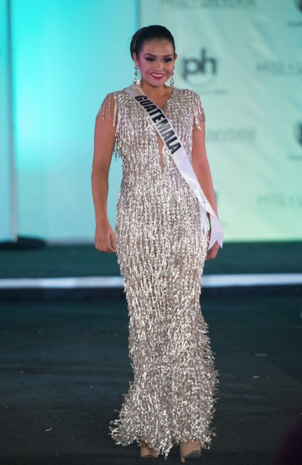 Isel Aneli Suñiga Morfin no Miss Universo de 2017, em Las Vegas, EUA — Foto: Reprodução/Facebook(Miss Universe)