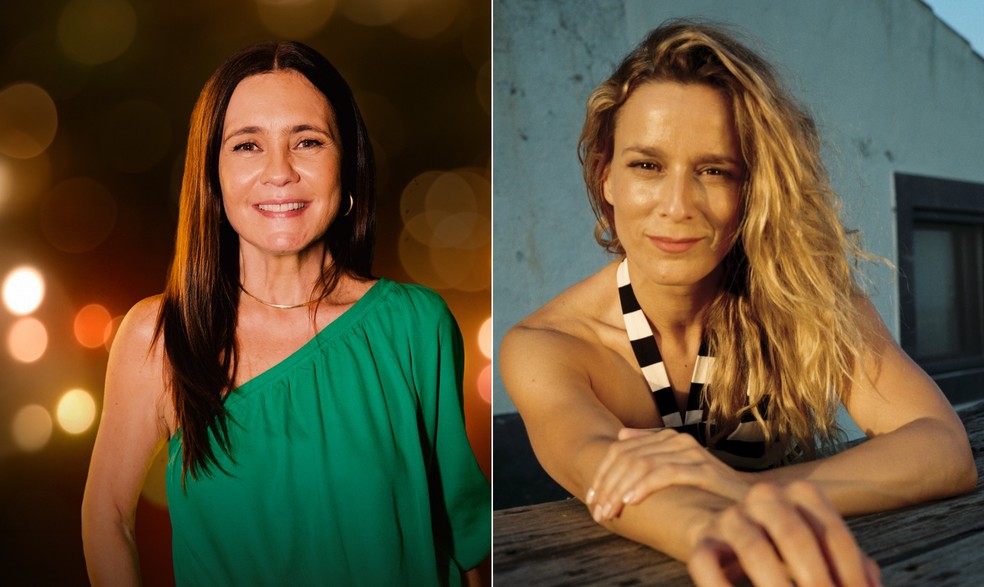 Carminha será interpretada por Adriana Esteves no Brasil e por Margarida Vila-Nova em Portugal — Foto: Reprodução/TV Globo e Reprodução/Instagram