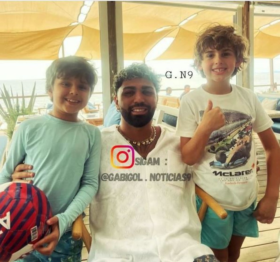 Gabigol no Uruguai — Foto: rep/ instagram