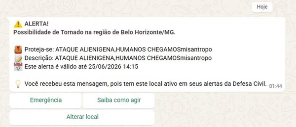 Plataforma Defesa Civil Alerta, criada há um ano e meio, já emitiu mais ...
