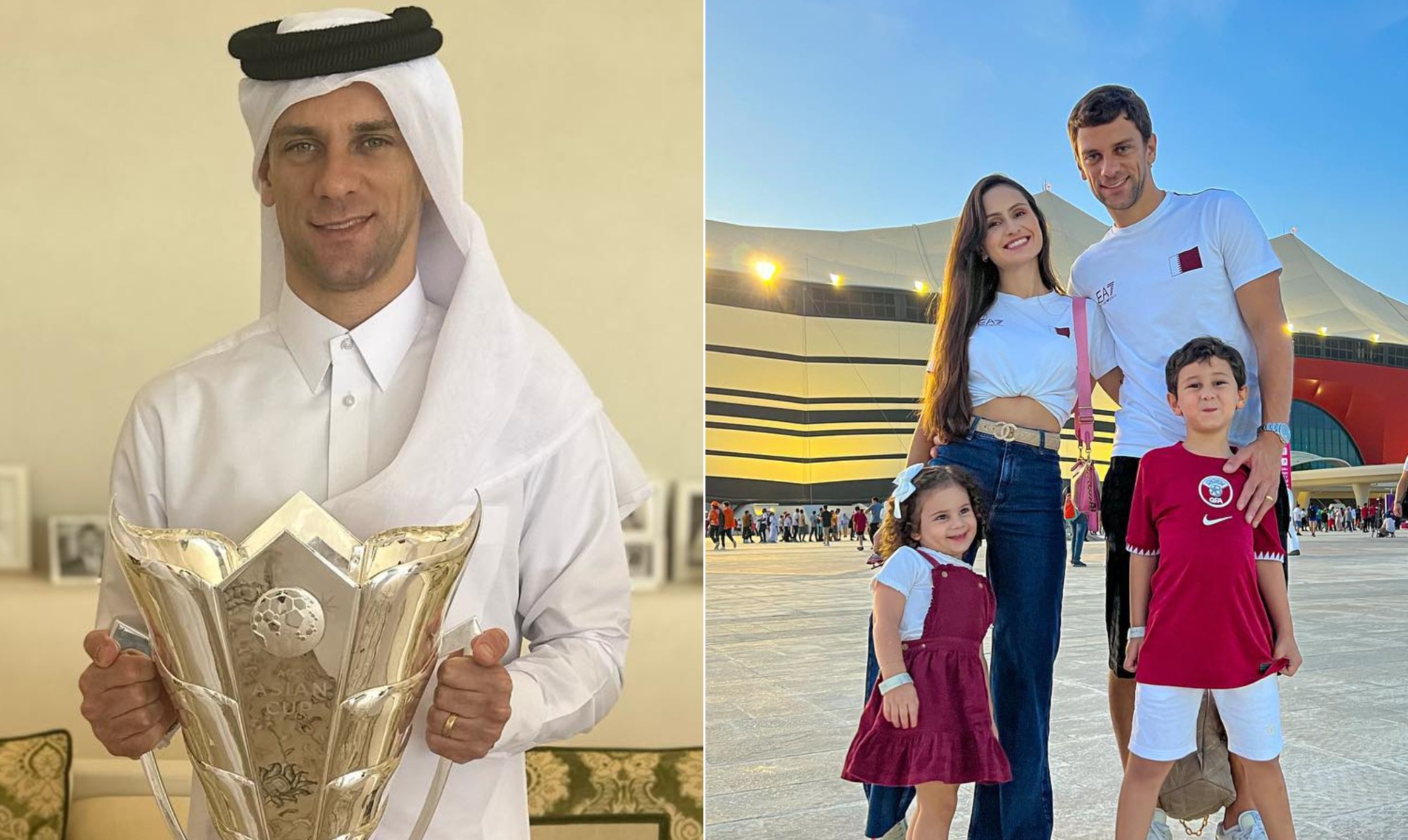 Brasileiro na seleção do Catar, Lucas Mendes demorou dez anos para se naturalizar e família elogia o país: 