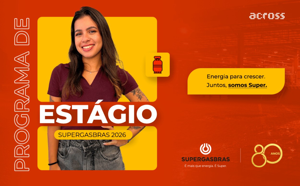 Inscrições para o programa de estágio da Supergasbras terminam nesta quarta-feira