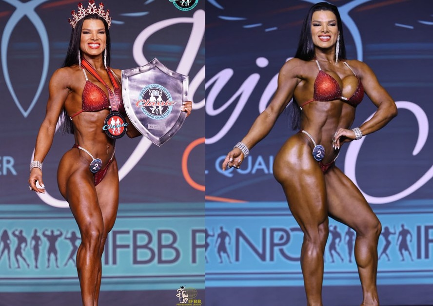 Aos 42, ex-morena do 'É o Tchan' vence campeonato e se qualifica para 'Copa do Mundo' de fisiculturismo