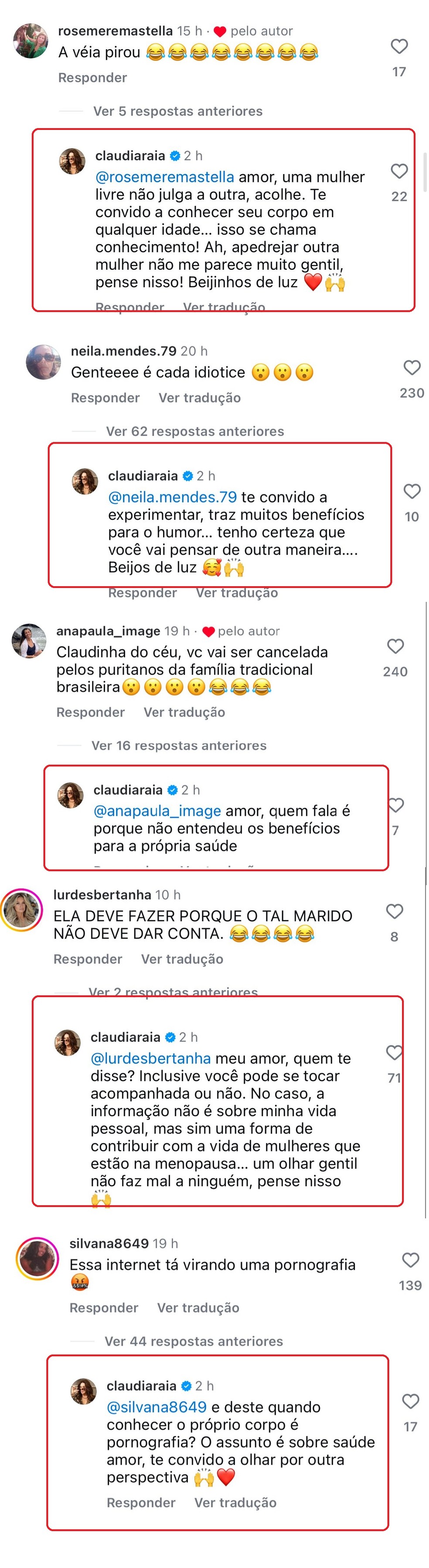 Claudia Raia incentiva masturba&ccedil;&atilde;o na menopausa, &eacute; criticada e rebate &mdash; Foto: Instagram