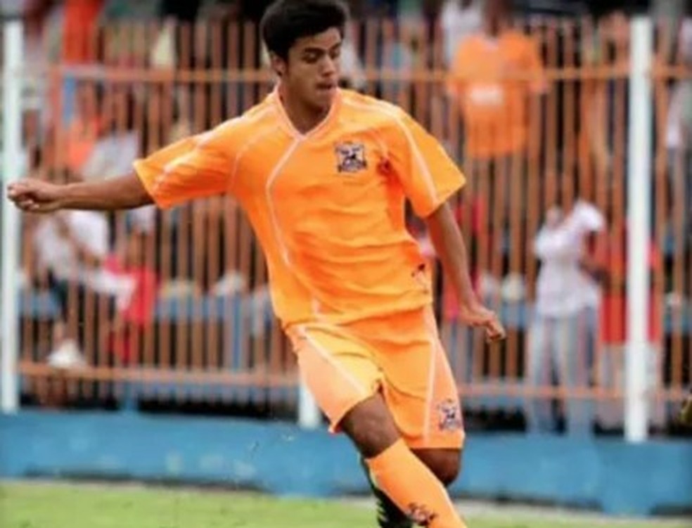 Felipe Simas foi jogador de futebol — Foto: Reprodução/TV Globo