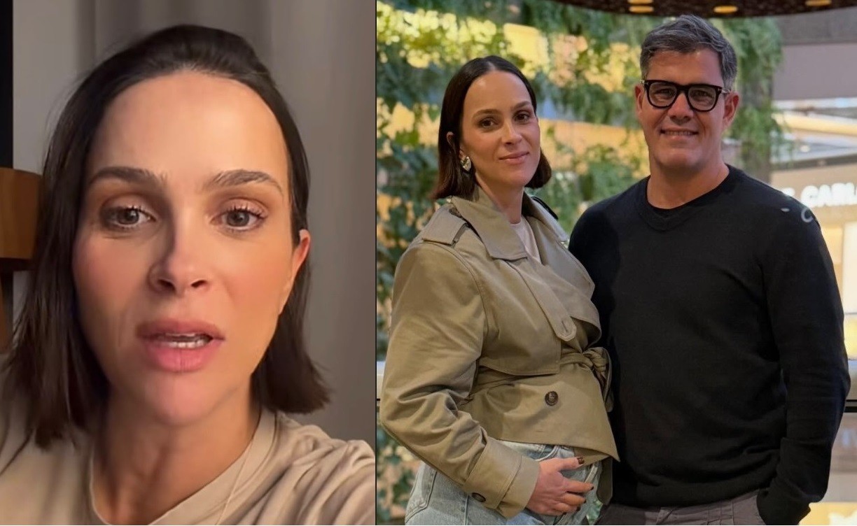 Mulher de Juliano Cazarré fala da sétima gravidez aos 42 anos e rebate crítica: 'Ato de coragem'