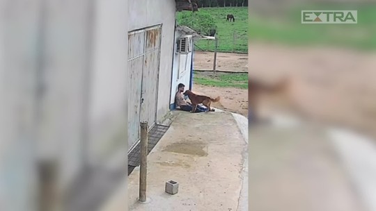 Influenciador Gustavo Tubarão recebe apoio de cachorro caramelo durante crise de ansiedade; vídeo