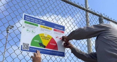 Prefeitura nos EUA usa sistema de cores para alertas sobre donos que não recolhem fezes de cães