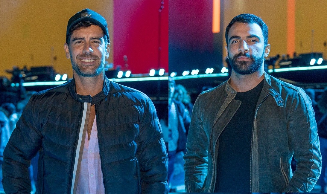 Marcos Pitombo e o namorado Iasser Kaddourah — Foto: Edu Defferrari/Divulgação